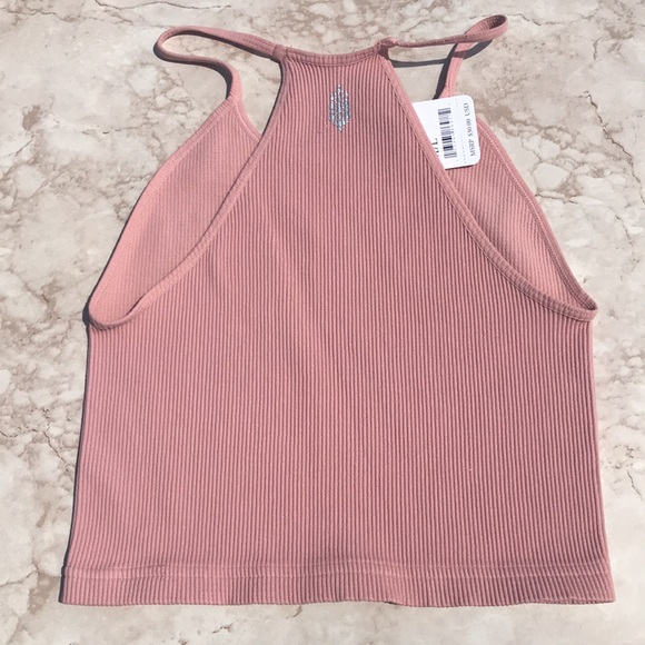 Free People Movement Happiness Runs Crop Tank Top in Soft Pink - Picture 13 of 15
